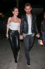 NATALIE JOY Out for Dinner at Craig