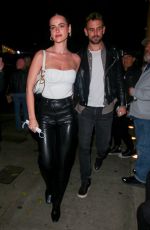 NATALIE JOY Out for Dinner at Craig
