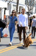 NATALIE JOY Shopping at Farmers Market in Los Angeles 02/20/2022