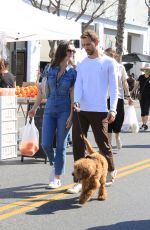 NATALIE JOY Shopping at Farmers Market in Los Angeles 02/20/2022