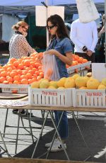 NATALIE JOY Shopping at Farmers Market in Los Angeles 02/20/2022