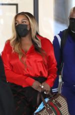 NENE LEAKES Arrives at LAX Airport in Los Angeles 02/06/2022