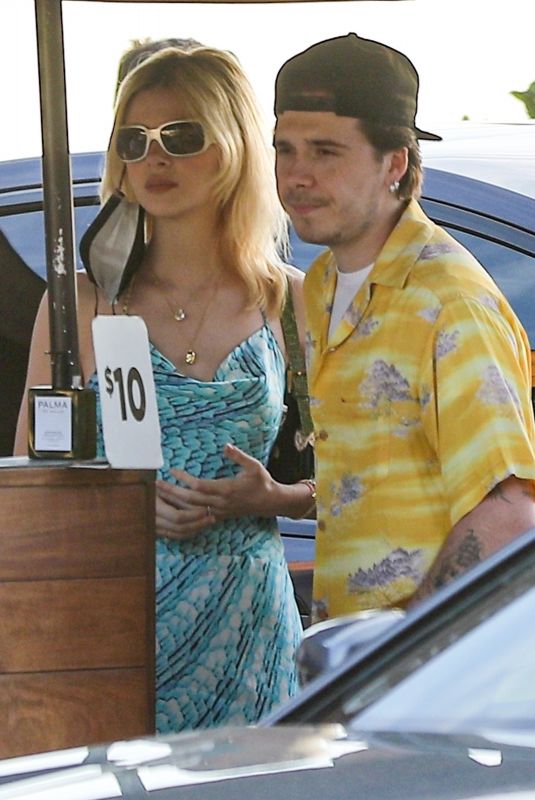 NICOLA PELTZ and Brooklyn Beckham Out for a Valentine