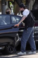 NICOLA PELTZ and Brooklyn Beckham Out for Coffee in West Hollywood 02/06/2022
