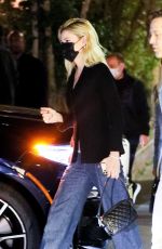 NICOLA PELTZ Out for Dinner with Friends at Matsuhisa in Beverly Hills 02/04/2022