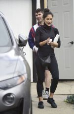 NICOLE SCHERZINGER Leaves Personal Training Session in Los Angeles 02/03/2022