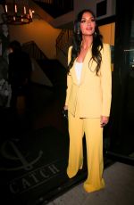 NICOLE SCHERZINGER Out for Dinner at Catch LA in West Hollywood 02/05/2022