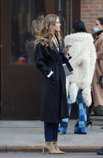 NINA AGDAL Out and About in New York 02/10/2022