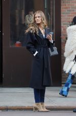 NINA AGDAL Out and About in New York 02/10/2022