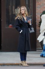NINA AGDAL Out and About in New York 02/10/2022