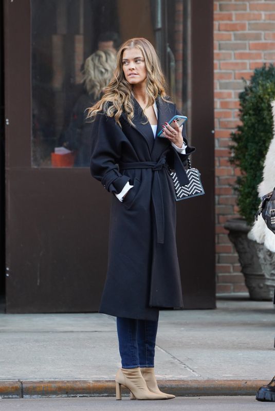 NINA AGDAL Out and About in New York 02/10/2022