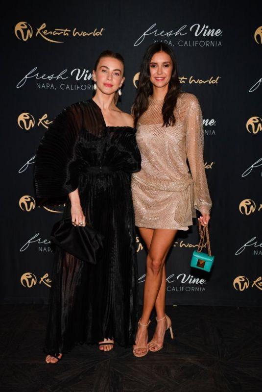 NINA DOBREV and JULIANNE HOUGH at Fresh Vine Wine Nevada Launch in Las Vegas 02/26/2022