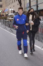 NINA DOBREV and Shaun White Out in New York 02/16/2022