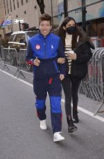 NINA DOBREV and Shaun White Out in New York 02/16/2022
