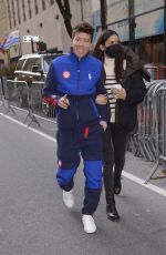 NINA DOBREV and Shaun White Out in New York 02/16/2022