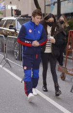 NINA DOBREV and Shaun White Out in New York 02/16/2022