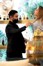 NINA MORIC at a Perfumery in Via Montenapoleone in Milan 02/02/2022