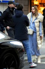 NINA MORIC at a Perfumery in Via Montenapoleone in Milan 02/02/2022