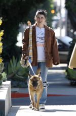 OLIVIA JADE and ISABELLA ROSE GIANNULLI Out with Their Dog in West Hollywood 02/03/2022