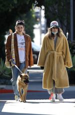 OLIVIA JADE and ISABELLA ROSE GIANNULLI Out with Their Dog in West Hollywood 02/03/2022