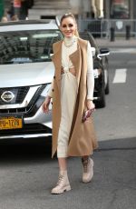 OLIVIA PALERMO Arrives at Patbo Fashion Show in New York 02/12/2022 