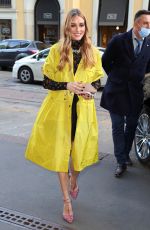 OLIVIA PALERMO Out and About in Milan 02/23/2022