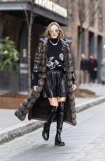 OLIVIA PALERMO Out and About in New York 02/06/2022