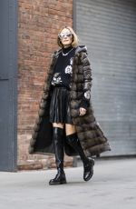 OLIVIA PALERMO Out and About in New York 02/06/2022