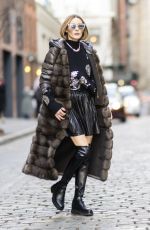 OLIVIA PALERMO Out and About in New York 02/06/2022