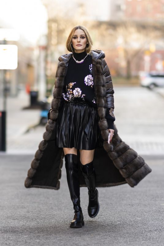 OLIVIA PALERMO Out and About in New York 02/06/2022