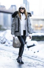 OLIVIA PALERMO Out in Snowy in New York 01/30/2022