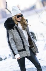 OLIVIA PALERMO Out in Snowy in New York 01/30/2022