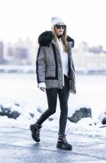 OLIVIA PALERMO Out in Snowy in New York 01/30/2022