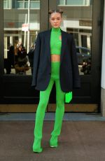 OLIVIA PONTON at Herve Leger Show at New York Fashion Week 02/11/2022