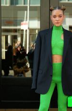 OLIVIA PONTON at Herve Leger Show at New York Fashion Week 02/11/2022