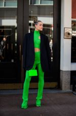 OLIVIA PONTON at Herve Leger Show at New York Fashion Week 02/11/2022