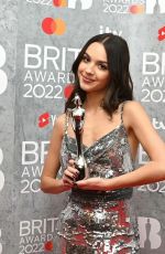 OLIVIA RODRIGO at Brit Awards 2022 in London 02/08/2022