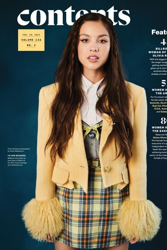 OLIVIA RODRIGO in Billboard
