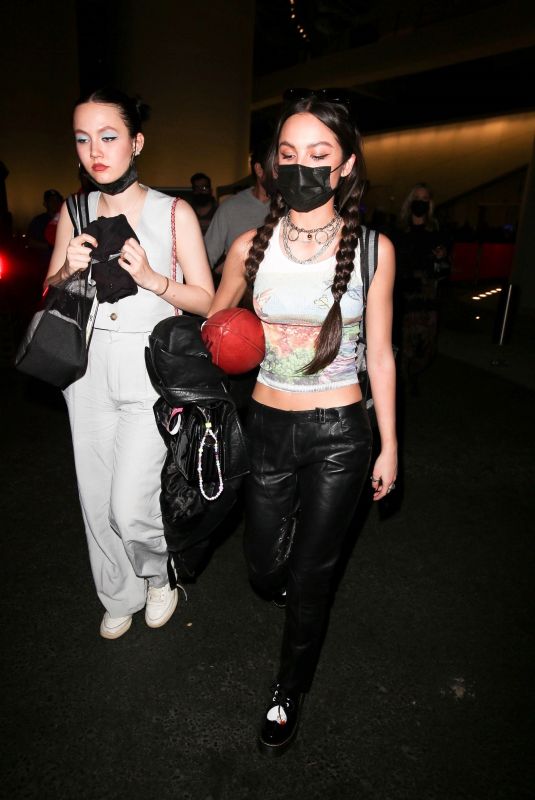 OLIVIA RODRIGO Leaves Super Bowl at SoFi Stadium in Inglewood 02/13/2022
