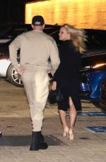 PAMELA ANDERSON Out for Dinner with Her Husband Dan Hayhurst and Son Brandon Thomas Lee at Nobu in Malibu 02/15/2022