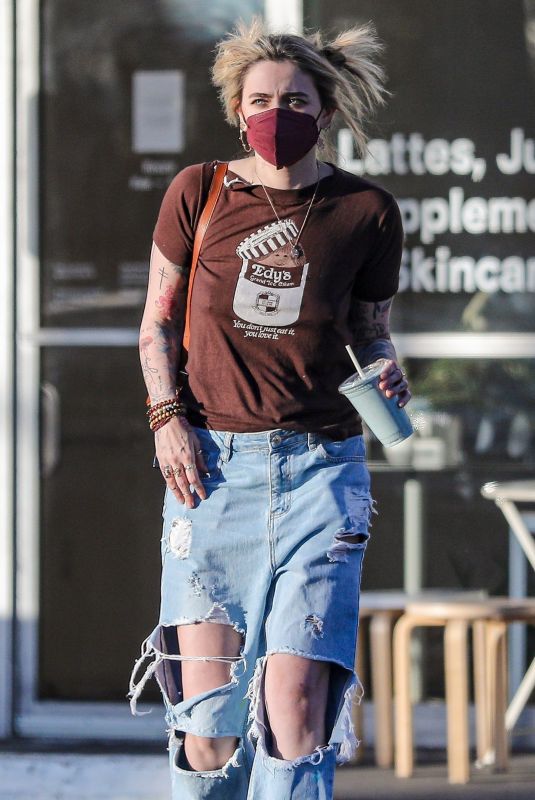 PARIS JACKSON at Moon Juice in Los Angeles 02/22/2022