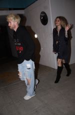 PARIS JACKSON Night Out with a Mystery Guy in West Hollywood 02/13/2022