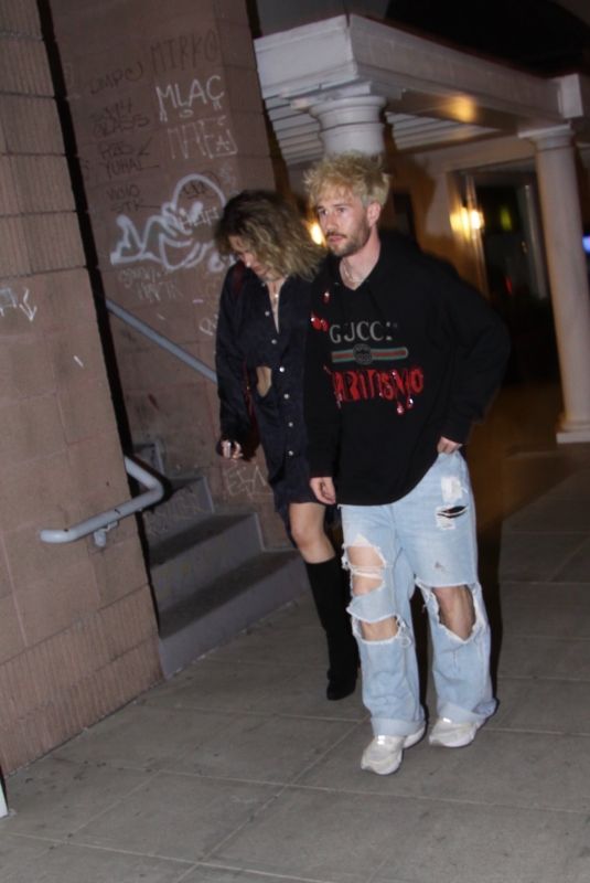 PARIS JACKSON Night Out with a Mystery Guy in West Hollywood 02/13/2022
