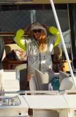 PAULINA RUBIO and Eugenio Lopez Alonso Out in St.Barths 02/08/2022
