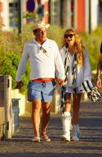 PAULINA RUBIO and Eugenio Lopez Alonso Out in St.Barths 02/08/2022