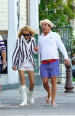 PAULINA RUBIO and Eugenio Lopez Alonso Out in St.Barths 02/08/2022