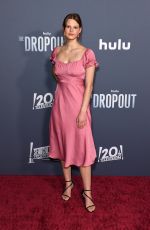 PEYTON KENNEDY at The Dropout Premiere in Los Angeles 02/24/2022