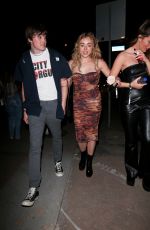 PEYTON LIST Leaves Super Bowl Eve at Drake’s Event in West Hollywood 02/12/2022