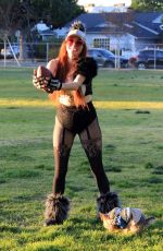 PHOEBE PRICE Out at a Park in Los Angeles 02/11/2022