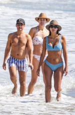 PIA MILLER in Bikini at a Beach with Friends in Malibu 02/21/2022